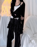 Tutu Chiffon Winged Shirred Skirt