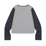 EXEOM DIAGONAL HENRY NECK LONG SLEEVE T