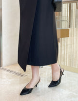 Chad Button Wrap Long Skirt