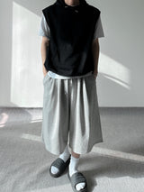SIO two tuck bermuda sweat pants