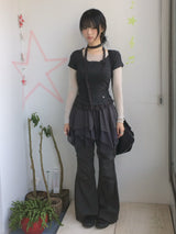 chiffon layered skirt