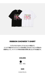 リボン シャワー Tシャツ (2color)