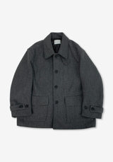GU Wool Short Mac Coat