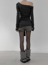 Drape Strap Multi-Layered Tee