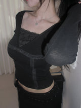 [MADE] Orkid lace top