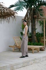 PIN-KNIT BALLOON PANTS (Beige)