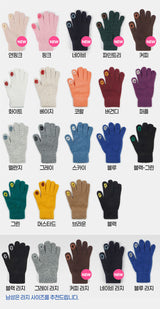 two hole touch finger touch gloves
