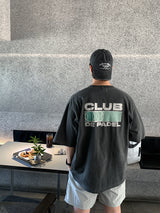 Look グラフィティピグメントクラブグラフィックオーバーサイズショートスリーブTシャツ
