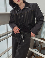 Bison Half Denim Jacket