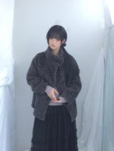 Cloud chiffon frill long skirt