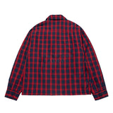 24FW BASIC LOGO CHECK QUILTING COACH JACKET RED