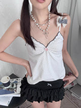 ブラックボウティアードスカート