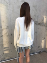 モヘアカーディガン