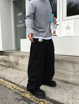 No.1370 Rダートワイドコットンスナップパンツ (3color)