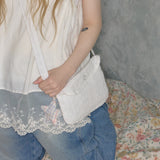 pure star belt bag white
