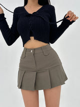 [BODY SHAPING] ソフトフィット スリム クロップド ニット - 2 COLOR