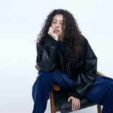 Washing Corduroy Cargo Banding Denim Pants Blue