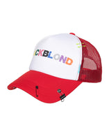 BBD アンカバーカラーズロゴトラッカーメッシュキャップ (レッド)