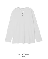 キッサヘンリーネックワッフルTシャツ