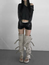 LATENCY open toe boots(3 color) 