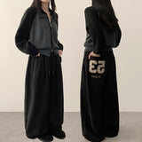 Keno Number Patch Back Pocket Banding Wide Pants