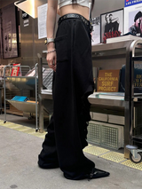[Unisex] デストロイドバンディングスウェットパンツ(2color)