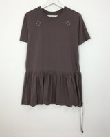 Eyelet Ruffle Crewneck T-Shirt (3color)