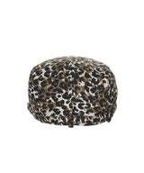 8287 Logo Leopard Newsboy Cap (Brown)
