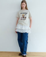 スリーピングモアベアTシャツ 2color