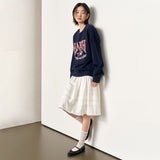 UNISEX EARTH Graphic Over Sweat [NAVY]