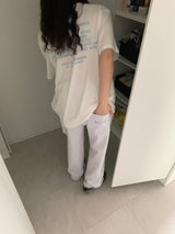 a lettering tee, ivory