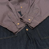 switch panel check shirt_black