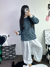 ベーシックピンタックロングパンツ 🤍🩶🖤💙4カラー