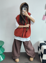 ボスサイズフリーススナップロングパンツ 🧸🩵🤍6カラー