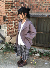 [unisex] Fleur High-Neck String Field Jacket