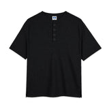standard waffle henley neck short-sleeve t-shirt (3color)