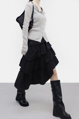 Lopine Cancan Unbalanced Skirt