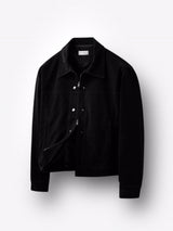 Mer crop suede jacket