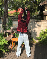 ハンドルオーバーエンブロイダードデニムパンツ