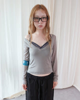 BLUR V-NECK TEE