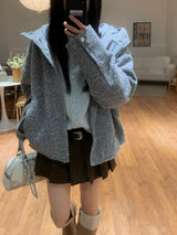 [UNISEX] フロームミックスフードコートジャケット