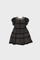 ベイビードールドレス IN BLACK CHECK