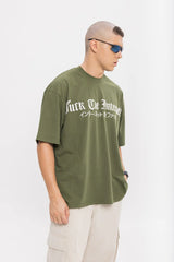 スケルトンロゴパフプリントTシャツ