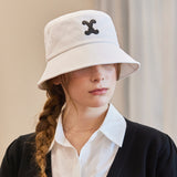 VA Curved Patch Bucket Hat / White