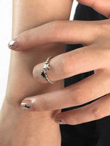 mini star point open ring