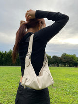square buckle mini shoulder bag