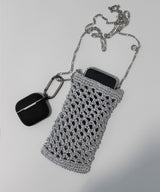 Silver Net Cross Mini Bag (2 Type)