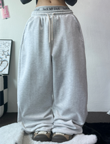 ラインポイント バルーンワイドロングパンツ 🖤🤍🩶3COLOR