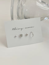 [4 set] four leaf clover piercing set