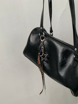 Leopard Double Star Drop Keychain